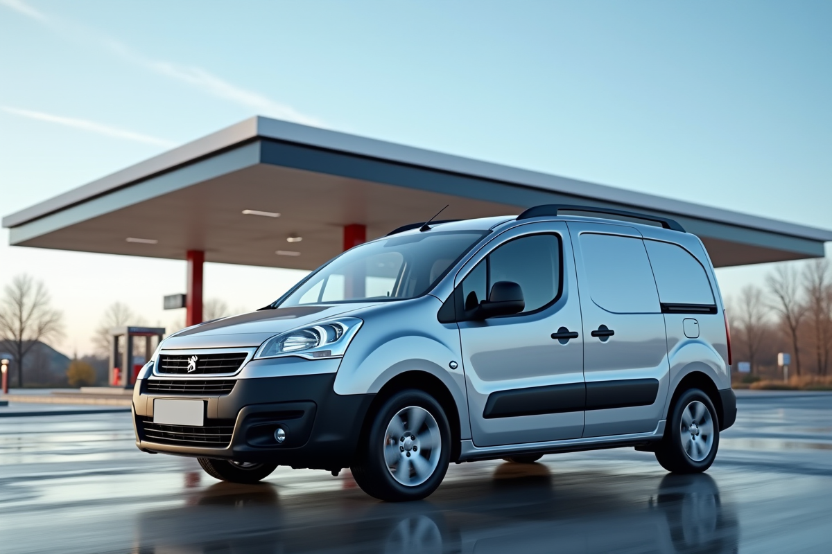 Voiture Peugeot Partner Tepee automatique au station service